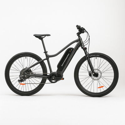 Electric Mountain Bike Built for Trail Performance, 500W Mid-Drive Motor, 55-Mile Range, Aluminum Frame