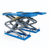 Scissor Car Lift Built for Professional Use, 5,500 kg Capacity, Low-Profile Design, Twin Hydraulic System