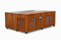 Cold Plunge Tub Engineered for Daily Recovery, 304 Stainless Steel, Cedar Cabinet, 1.5 HP Chiller