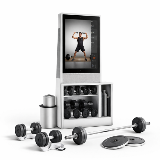 Smart Home Gym System Designed for AI Training, 4K Touchscreen, Real-Time Form Tracking, Complete Accessory Kit