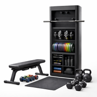 Smart Home Gym System Built to Track Performance, AI Coaching, 4K Mirror Display, Complete Equipment Set