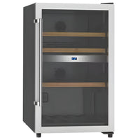 Wine Cooler Designed for Collectors, UV Glass Protection, Beechwood Shelves, Low-Vibration Compressor